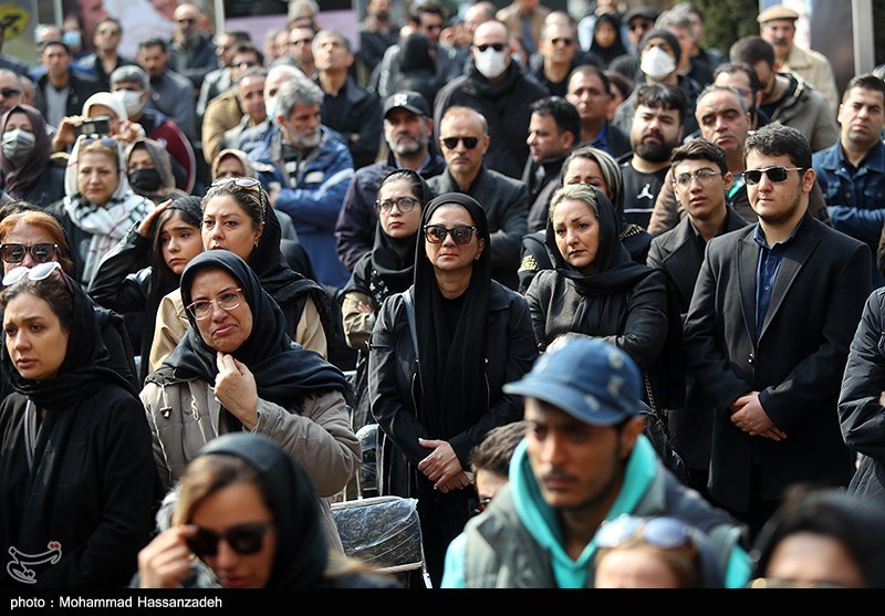 مراسم تشییع پیکر شهرام عبدلی