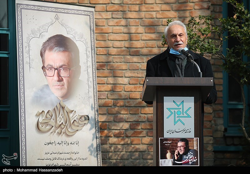 مراسم تشییع پیکر شهرام عبدلی