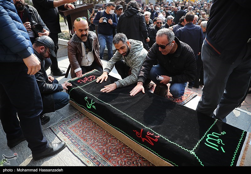 مراسم تشییع پیکر شهرام عبدلی