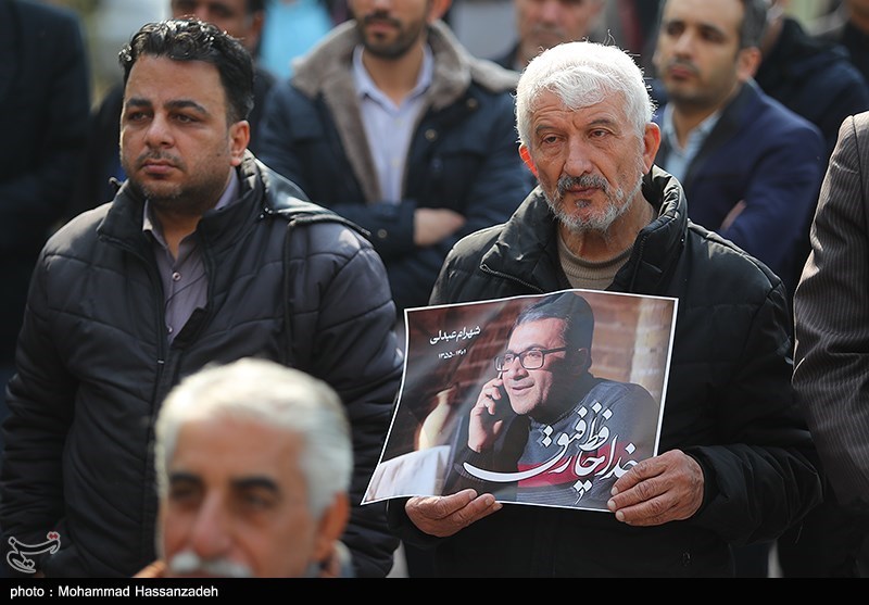 مراسم تشییع پیکر شهرام عبدلی