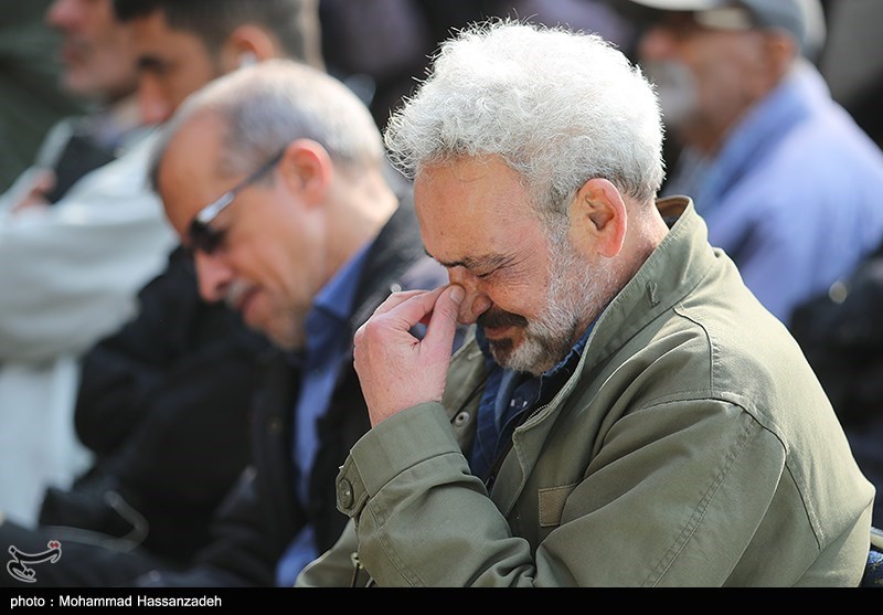 مراسم تشییع پیکر شهرام عبدلی