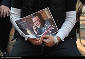 مراسم تشییع پیکر شهرام عبدلی