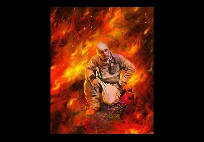 نقاشی , هنرهای تجسمی , شهدای آتش نشان , 