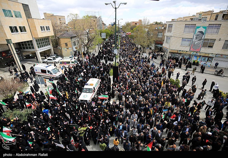 راهپیمایی روز جهانی قدس در همدان