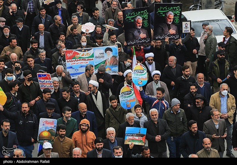 راهپیمایی روز جهانی قدس در همدان