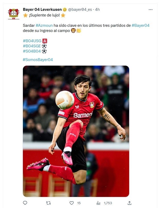 سردار آزمون , تیم فوتبال بایرلورکوزن آلمان , لیگ اروپا , بوندس‌لیگا آلمان , 