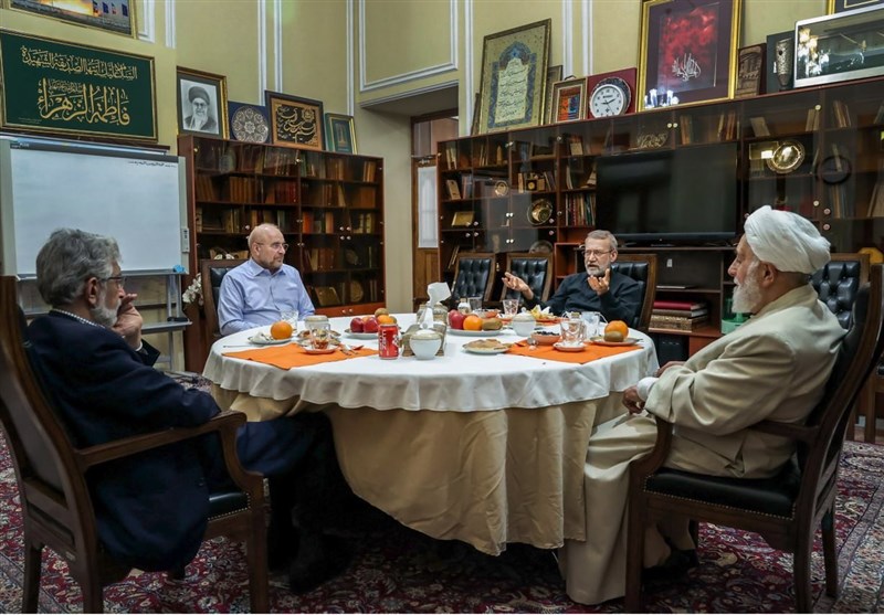 محمدباقر قالیباف , علی اکبر ناطق نوری , حداد عادل , علی لاریجانی , مجلس یازدهم شورای اسلامی , ریاست مجلس شورای اسلامی ایران , ماه رمضان ,