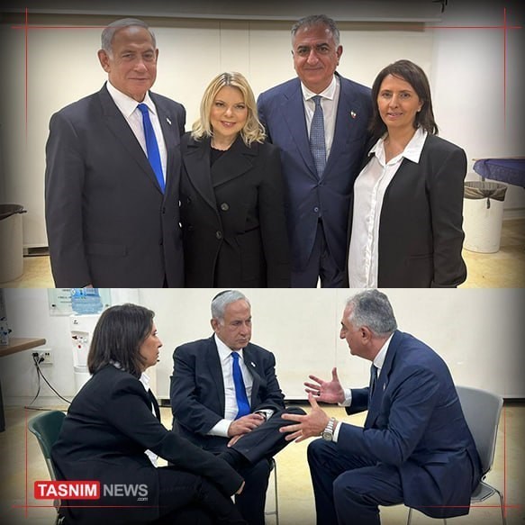 رضا پهلوی , بنیامین نتانیاهو , رژیم صهیونیستی (اسرائیل) , 