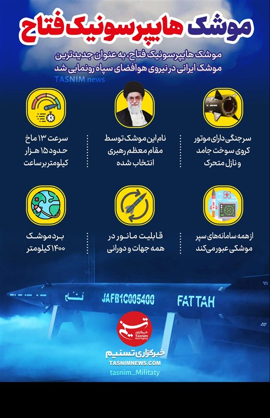 موشک , موشک بالستیک , موشک فتاح , موشک هایپرسونیک , نیروی هوافضای سپاه , اخبار نظامی | اخبار دفاعی , سپاه پاسداران | سپاه , دستاوردهای دفاعی , تجهیزات نظامی ایران , تجهیزات نظامی , 