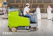 شست‌وشوی مسجدالحرام 10 بار در روز توسط 4 هزار نیرو