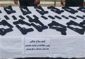 انهدام باند قاچاق سلاح در سیستان و بلوچستان/ 150 قبضه کلت کشف شد + فیلم