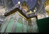 آیین تعویض روپوش ضریح مطهر امامین عسکریین (ع) - سامرا