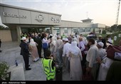 بازگشت اولین گروه از حجاج بیت الله الحرام به فرودگاه همدان