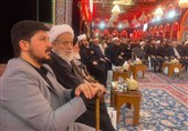 حجت‌الاسلام انصاریان در حرم امام حسین (ع) مورد تقدیر قرار گرفت + فیلم