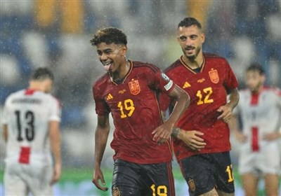 جشنواره گل اسپانیا مقابل گرجستان با هت‌تریک و تاریخ‌سازی بازیکن جوان بارسلونا