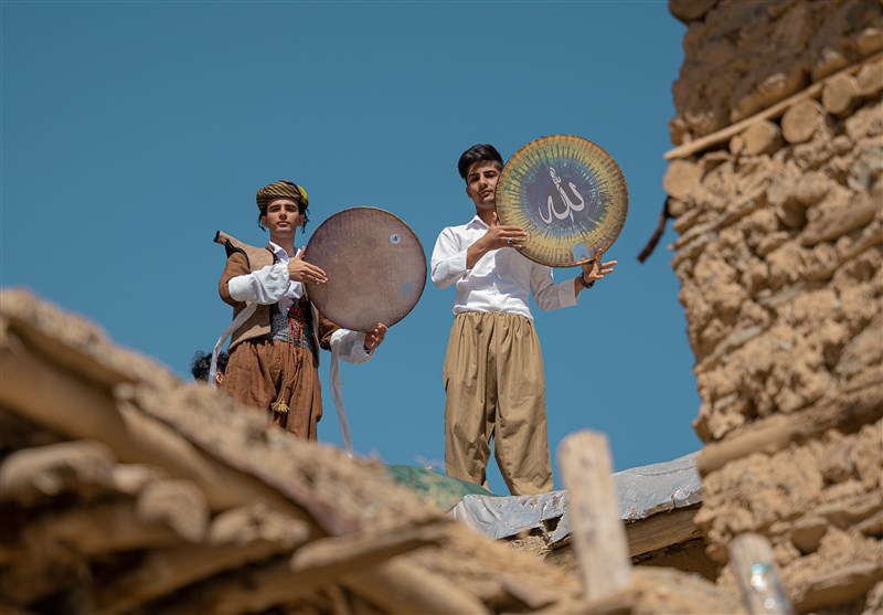 هزار دف نواز در روستای هشمیز استان کردستان