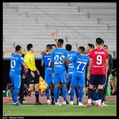 دیدار تیم‌های فوتبال نساجی و الهلال عربستان