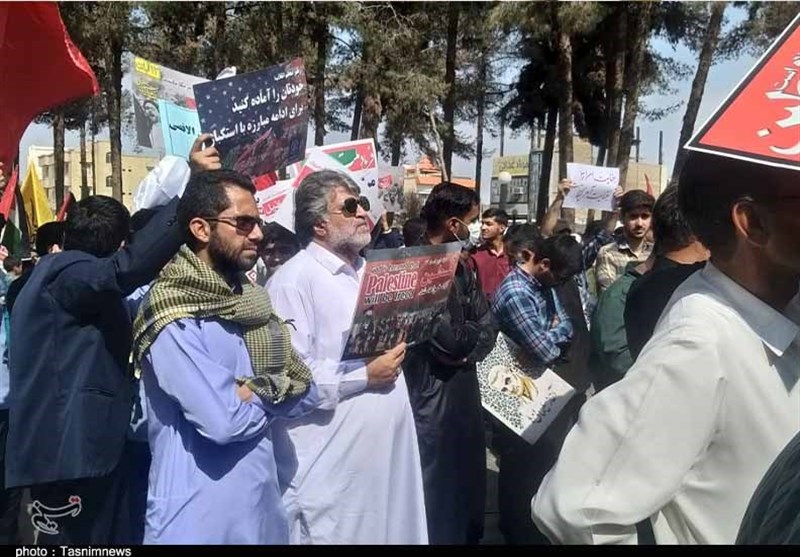 تجمع مردم زاهدان در محکومیت جنایات رژیم صهیونیستی