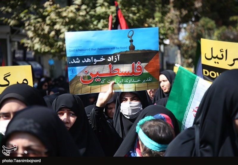 اجتماع مردم بجنورد علیه اسرائیل