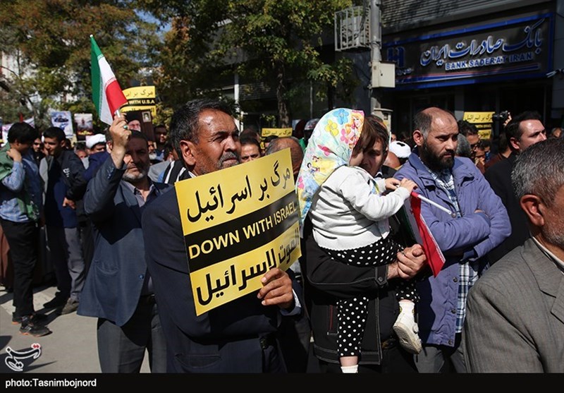 اجتماع مردم بجنورد علیه اسرائیل