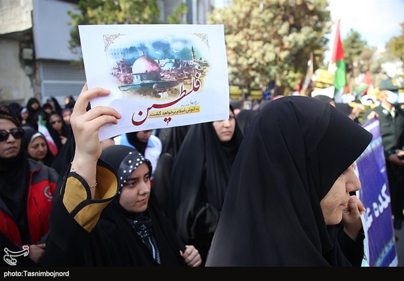 اجتماع مردم بجنورد علیه اسرائیل