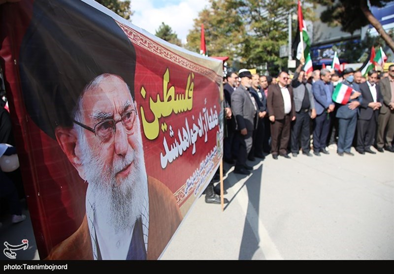 اجتماع مردم بجنورد علیه اسرائیل