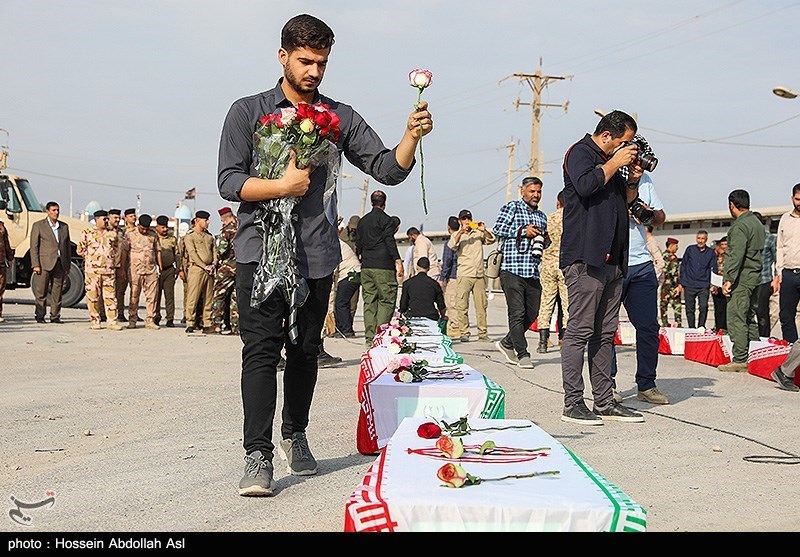 ورود پیکر 22 شهید تازه‌تفحص‌شده از مرز شلمچه