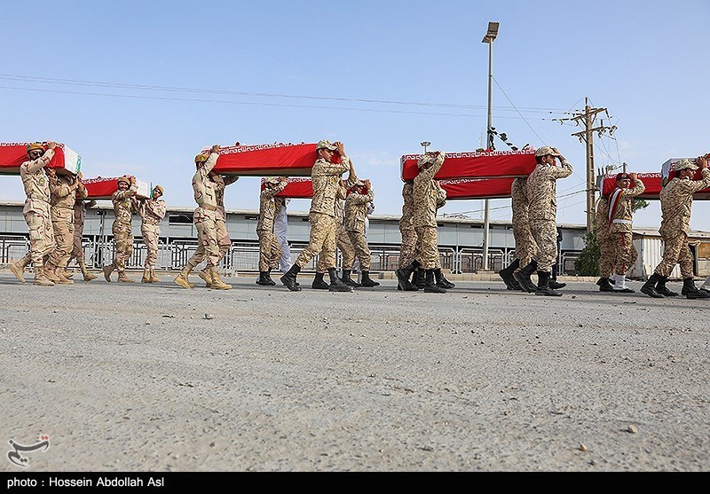ورود پیکر 22 شهید تازه‌تفحص‌شده از مرز شلمچه