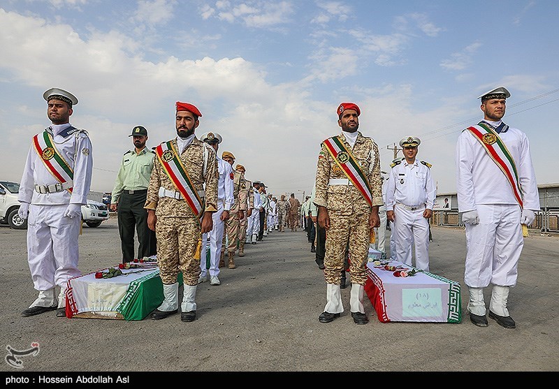 ورود پیکر 22 شهید تازه‌تفحص‌شده از مرز شلمچه