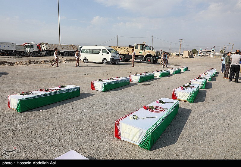 ورود پیکر 22 شهید تازه‌تفحص‌شده از مرز شلمچه