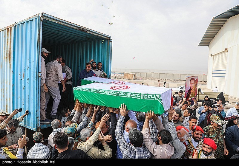 ورود پیکر 22 شهید تازه‌تفحص‌شده از مرز شلمچه