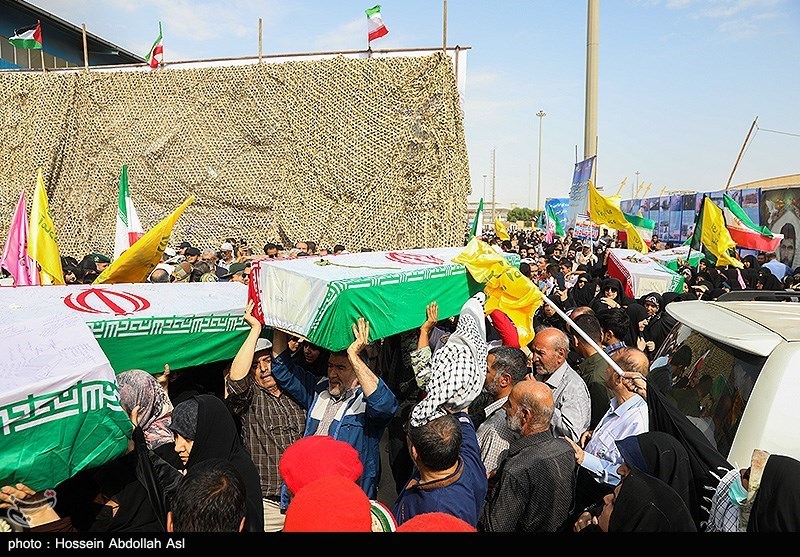 ورود پیکر 22 شهید تازه‌تفحص‌شده از مرز شلمچه