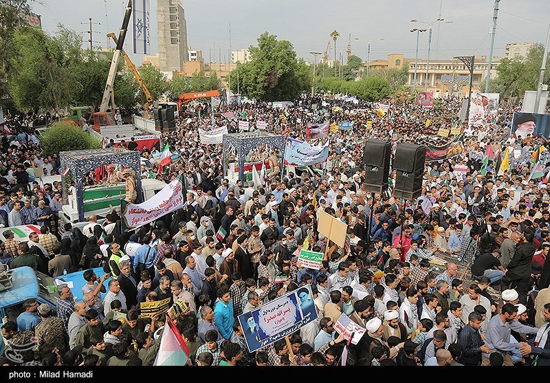 اجتماع بزرگ حمایت از مقاومت و مردم غزه در استان خوزستان