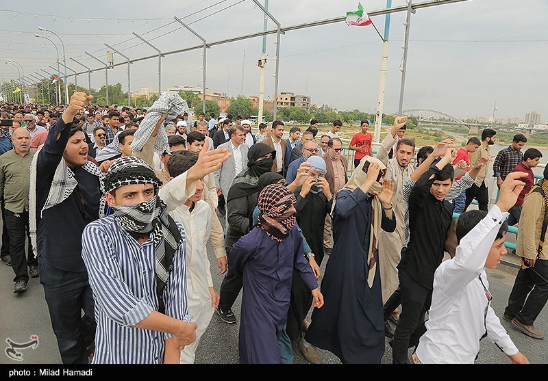 اجتماع بزرگ حمایت از مقاومت و مردم غزه در استان خوزستان