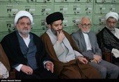 حجت‌الاسلام سید میثم خامنه‌ای در مراسم ختم حاج محسن استادی