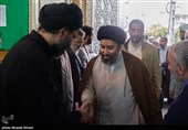 حجت‌الاسلام سید میثم خامنه‌ای در مراسم ختم حاج محسن استادی