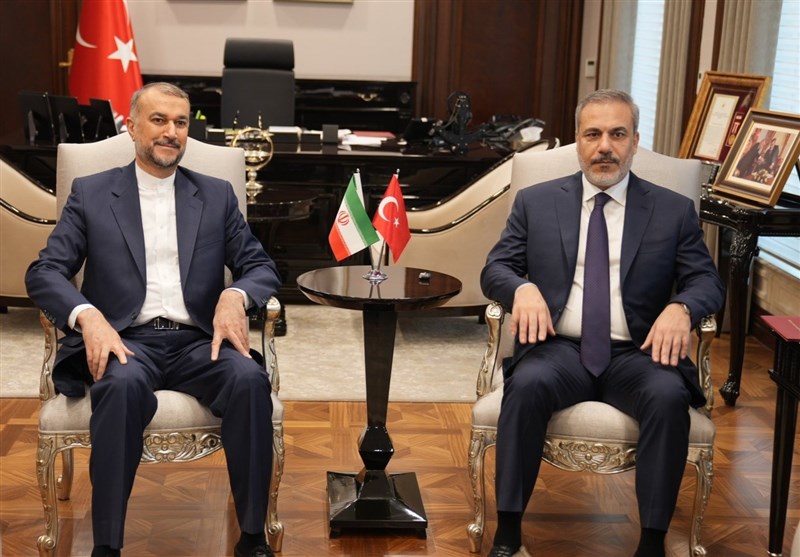 حسین امیرعبداللهیان , کشور ترکیه , کشور فلسطین , رژیم صهیونیستی (اسرائیل) , وزیر امور خارجه ترکیه , 