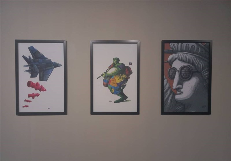 هنرهای تجسمی , موزه هنرهای معاصر تهران , کاریکاتور , قاره آمریکا , 