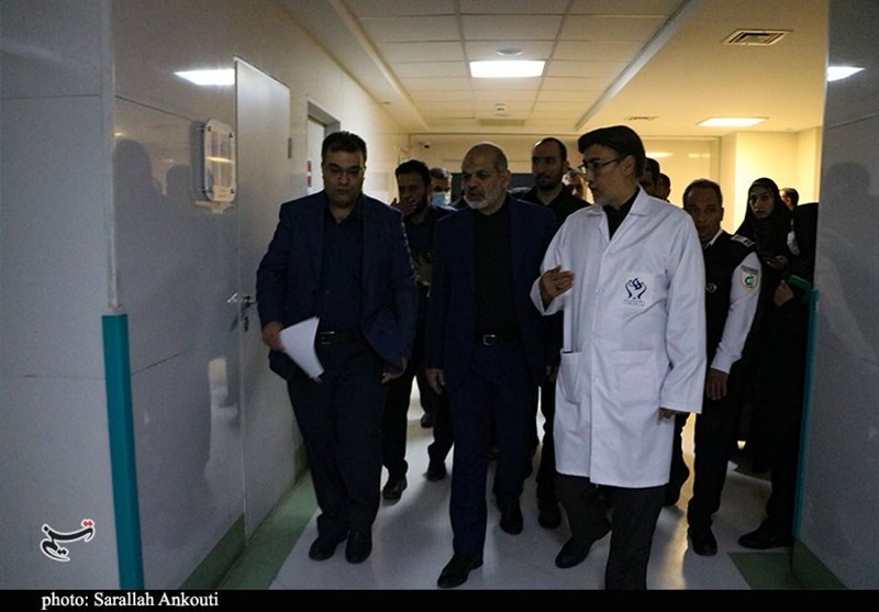 بازدید وزیر کشور از بیمارستان شهید باهنر کرمان