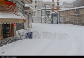 بارش برف در اردبیل