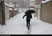 بارش برف در اردبیل