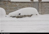 بارش برف در اردبیل