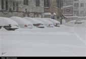 بارش برف در اردبیل