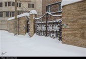 بارش برف در اردبیل