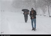 بارش برف در اردبیل
