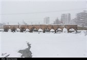 بارش برف در اردبیل