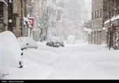 بارش برف در اردبیل