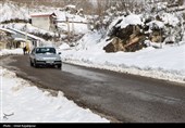 بارش برف و باران در جاده‌های 18 استان