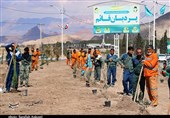 کاشت درخت به یاد شهدای انفجار تروریستی در کرمان + تصویر
