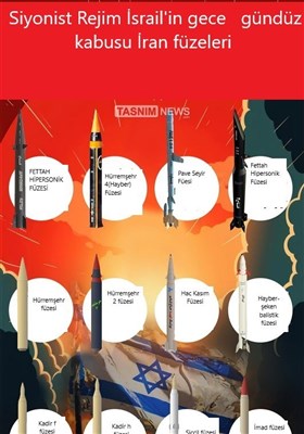 Siyonist Rejim'in kabusu İran füzeleri